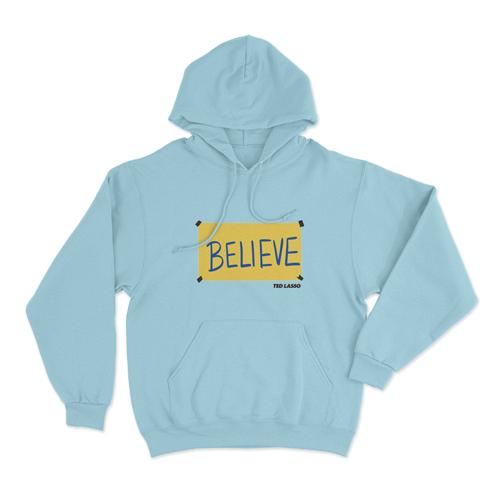 Believe Unisex Hoodie Sky Blue Believe Unisex Hoodie Sky Blue