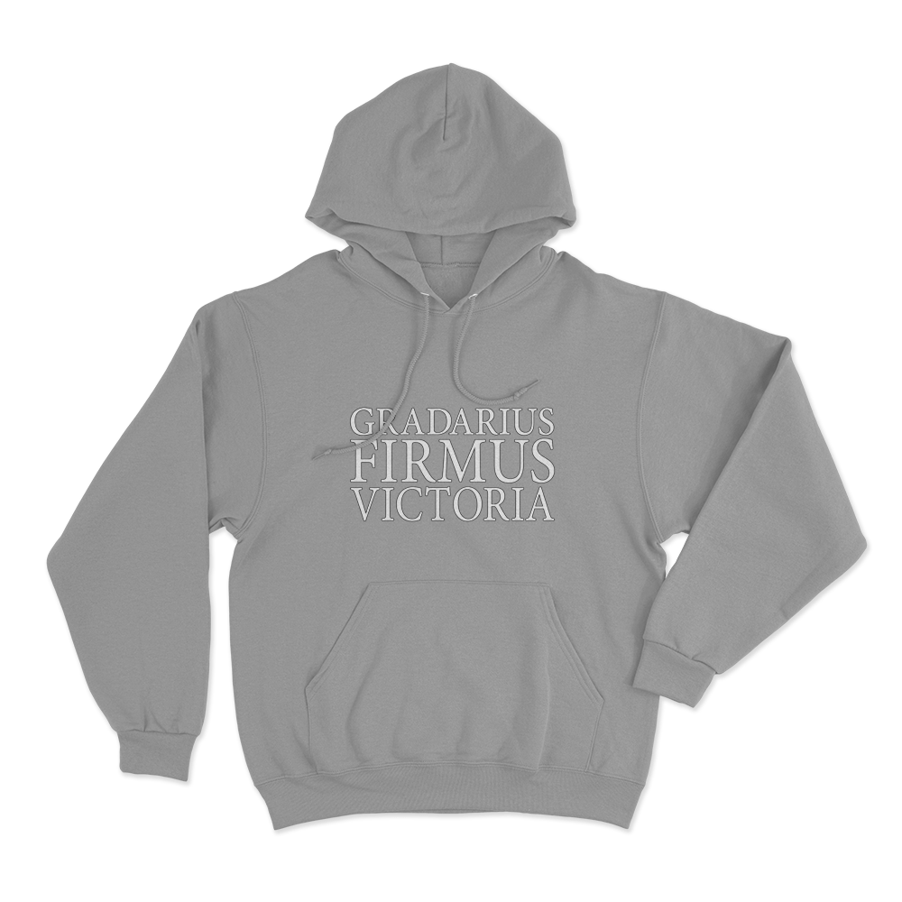 Gradarius Firmus Victoria Unisex Hoodie Grey Gradarius Firmus Victoria Unisex Hoodie Grey