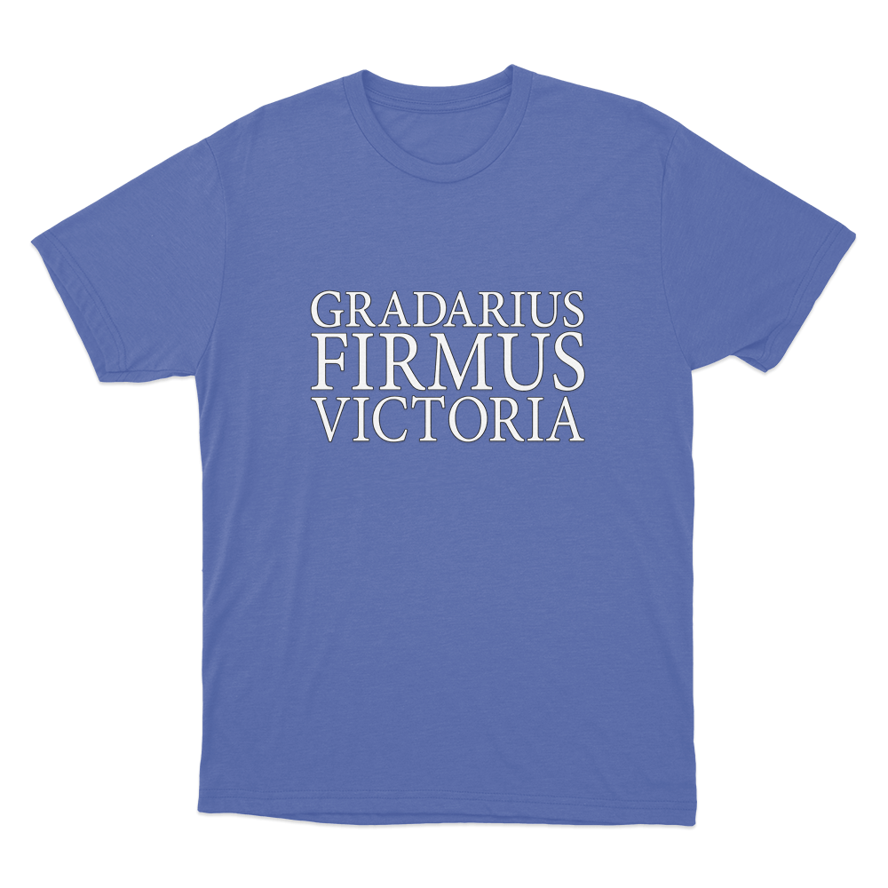 Gradarius Firmus Victoria Unisex T Shirt Blue Gradarius Firmus Victoria Unisex T Shirt Blue