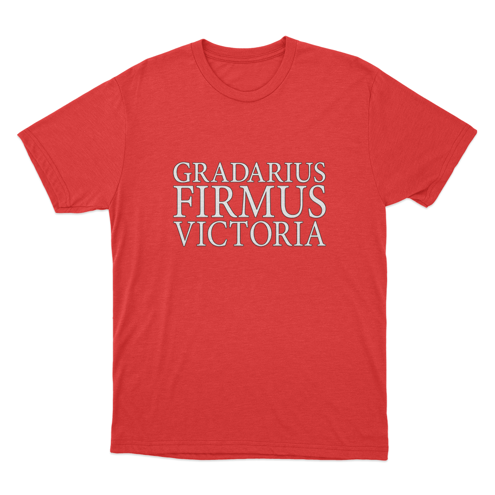 Gradarius Firmus Victoria Unisex T Shirt Red Gradarius Firmus Victoria Unisex T Shirt Red