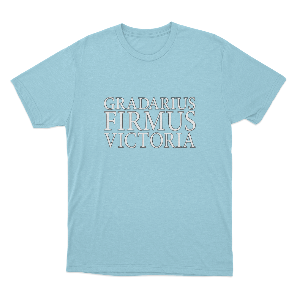 Gradarius Firmus Victoria Unisex T Shirt Sky Blue Gradarius Firmus Victoria Unisex T Shirt Sky Blue