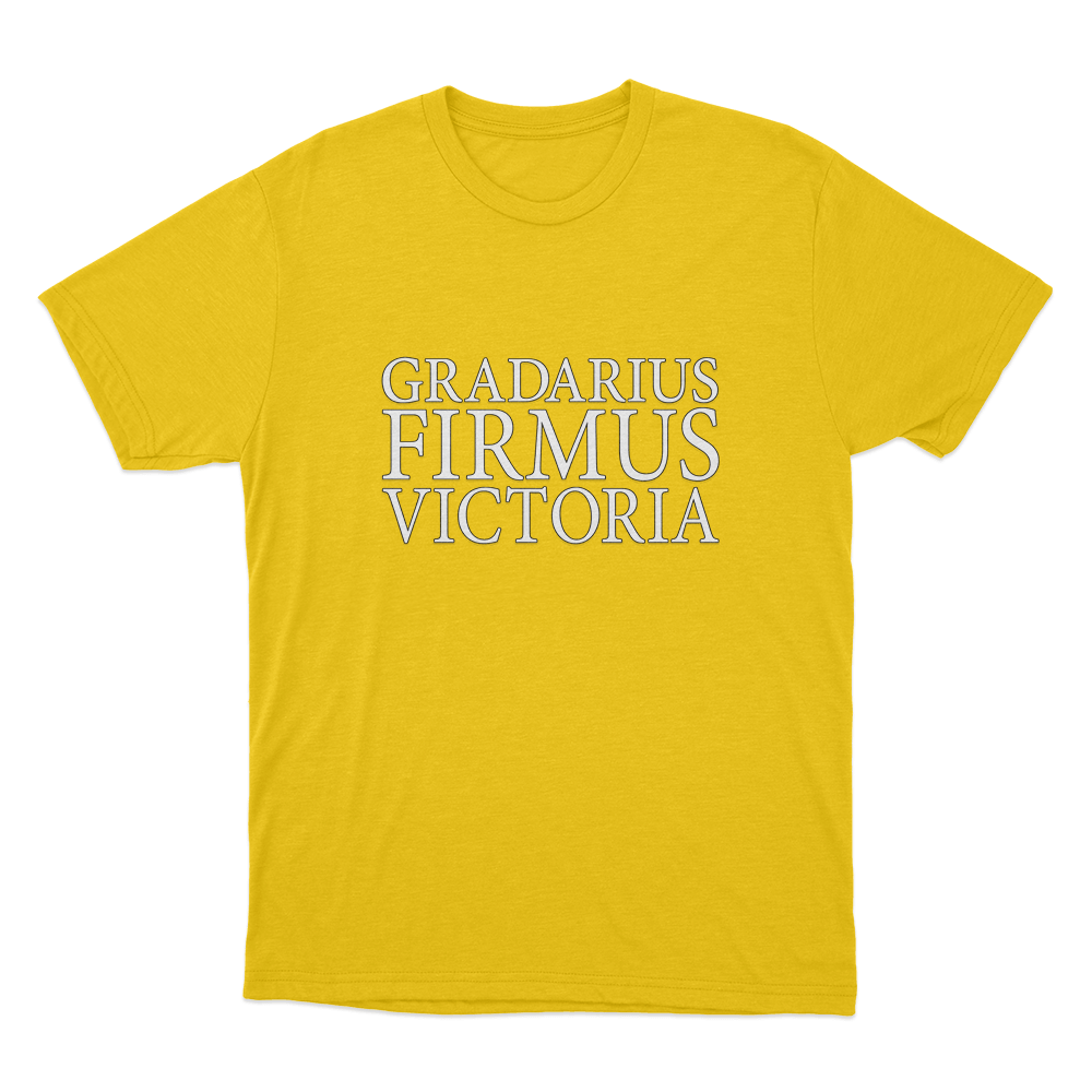 Gradarius Firmus Victoria Unisex T Shirt Yellow Gradarius Firmus Victoria Unisex T Shirt Yellow