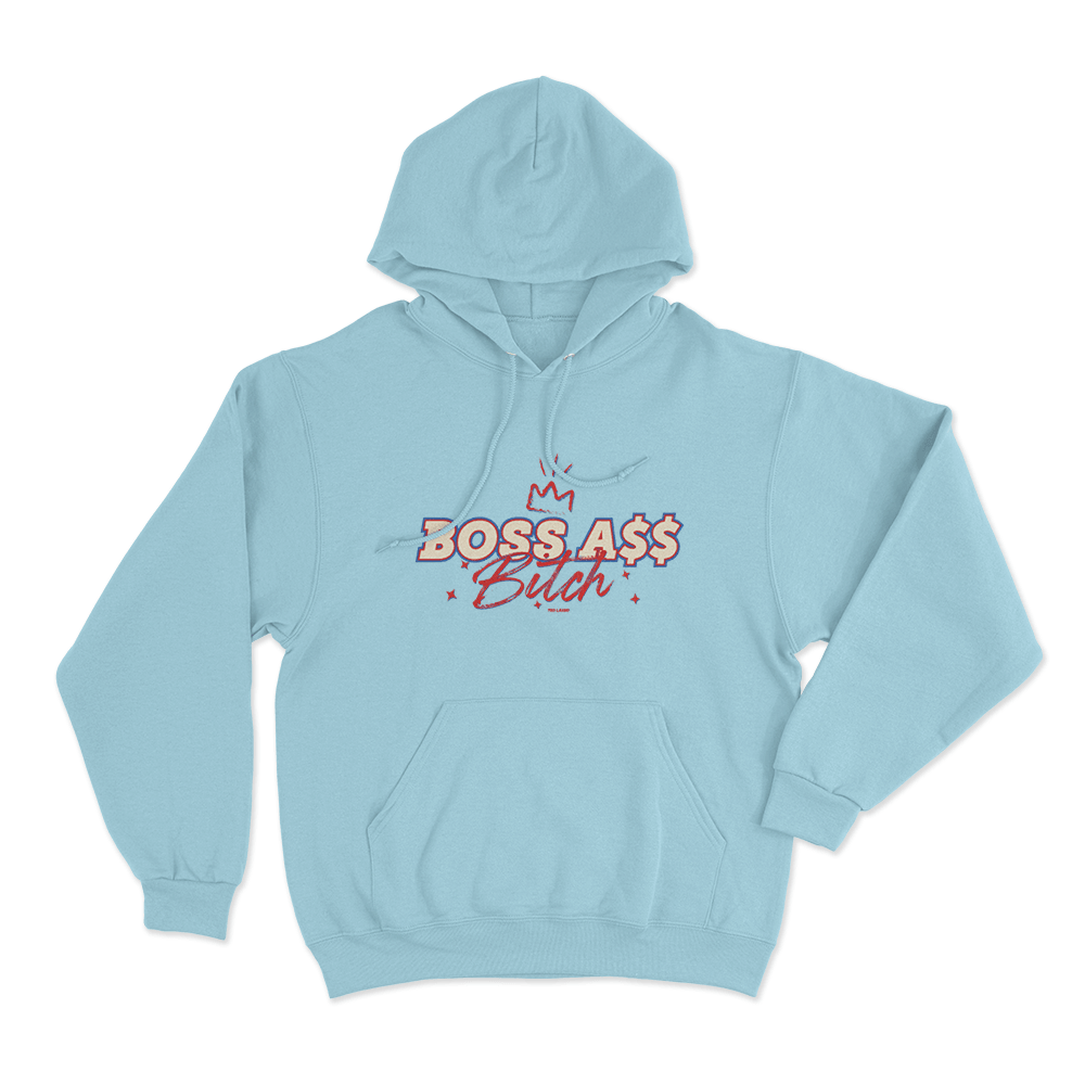 Ted Lasso Boss A$$ Unisex Hoodie Sky Blue Ted Lasso Boss A Unisex Hoodie Sky Blue