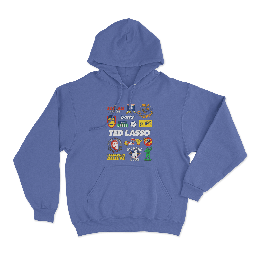 Ted Lasso Mashup Unisex Hoodie Blue Ted Lasso Mashup Unisex Hoodie Blue
