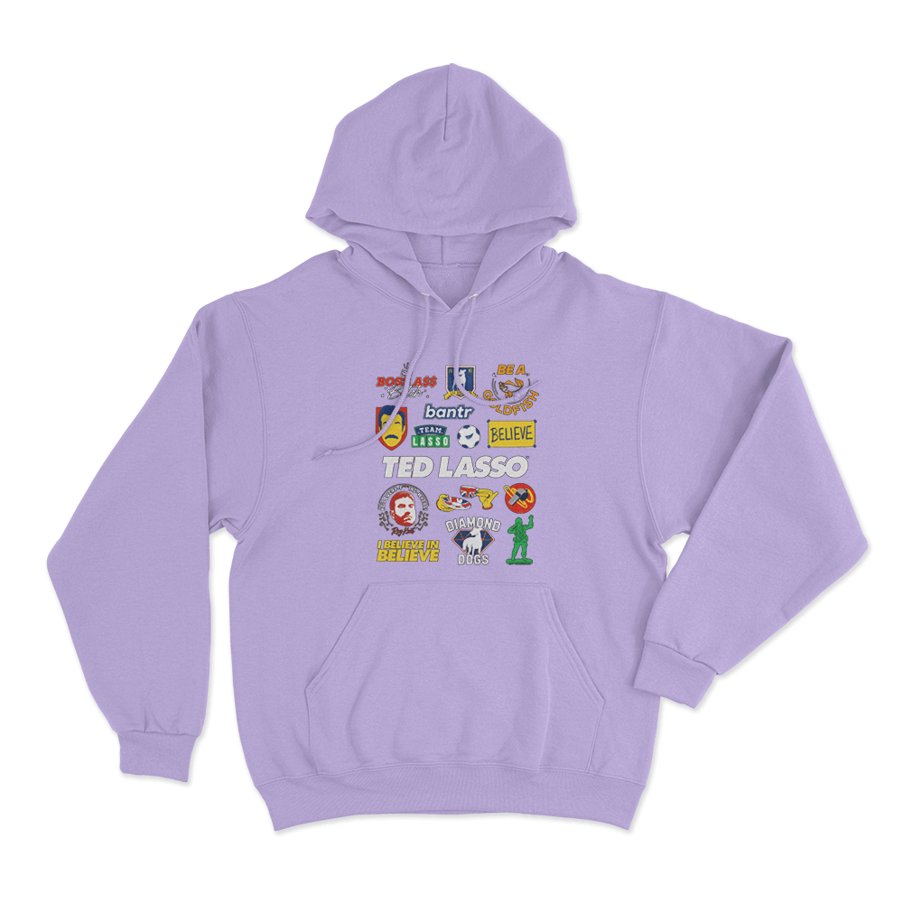 Ted Lasso Mashup Unisex Hoodie Purple Ted Lasso Mashup Unisex Hoodie Purple