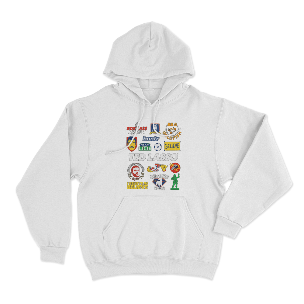 Ted Lasso Mashup Unisex Hoodie White Ted Lasso Mashup Unisex Hoodie White