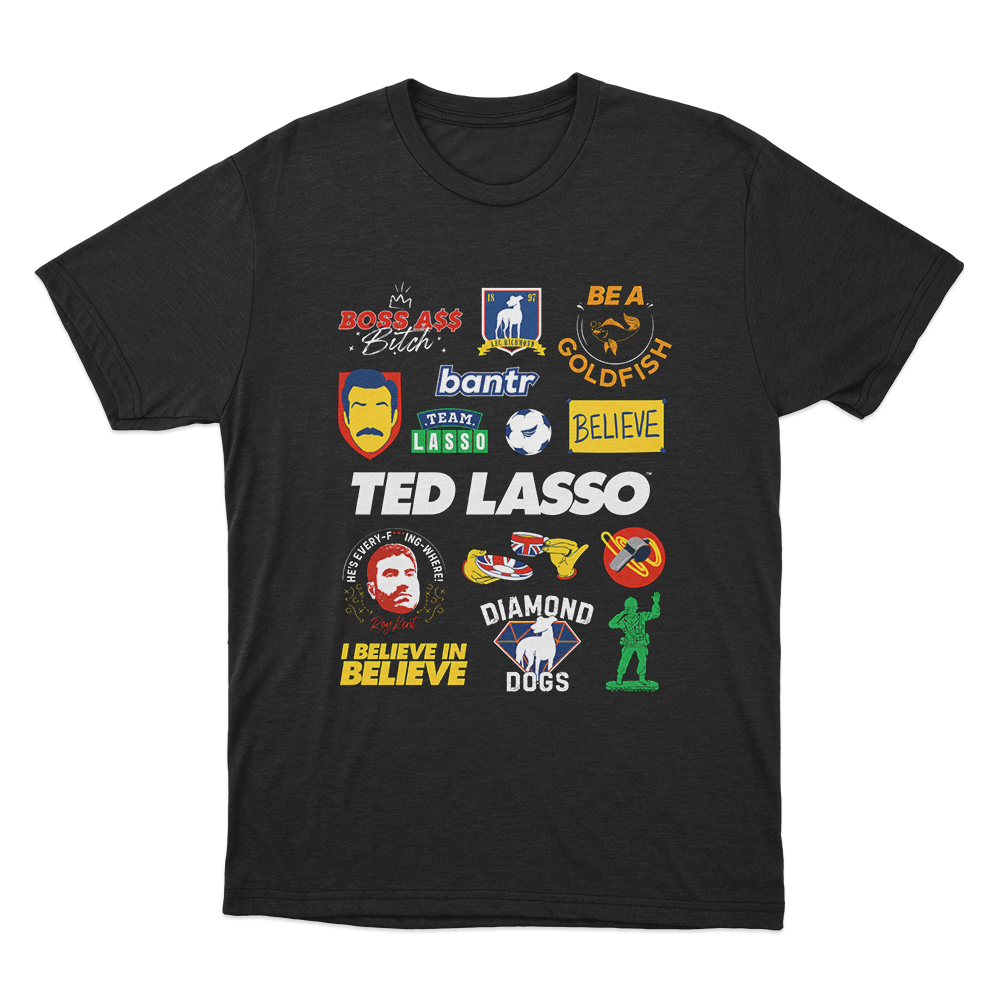 Ted Lasso Mashup Unisex T Shirt Black Ted Lasso Mashup Unisex T Shirt Black