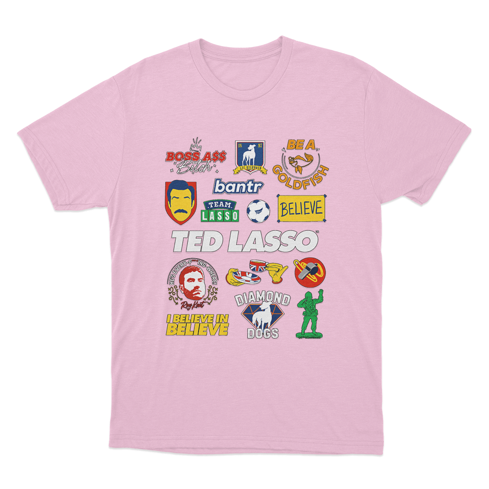 Ted Lasso Mashup Unisex T Shirt Pink Ted Lasso Mashup Unisex T Shirt Pink