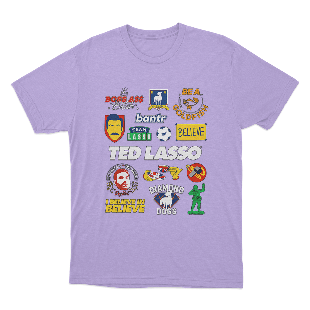 Ted Lasso Mashup Unisex T Shirt Purple Ted Lasso Mashup Unisex T Shirt Purple