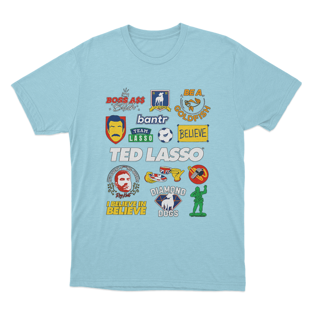 Ted Lasso Mashup Unisex T Shirt Sky Blue Ted Lasso Mashup Unisex T Shirt Sky Blue