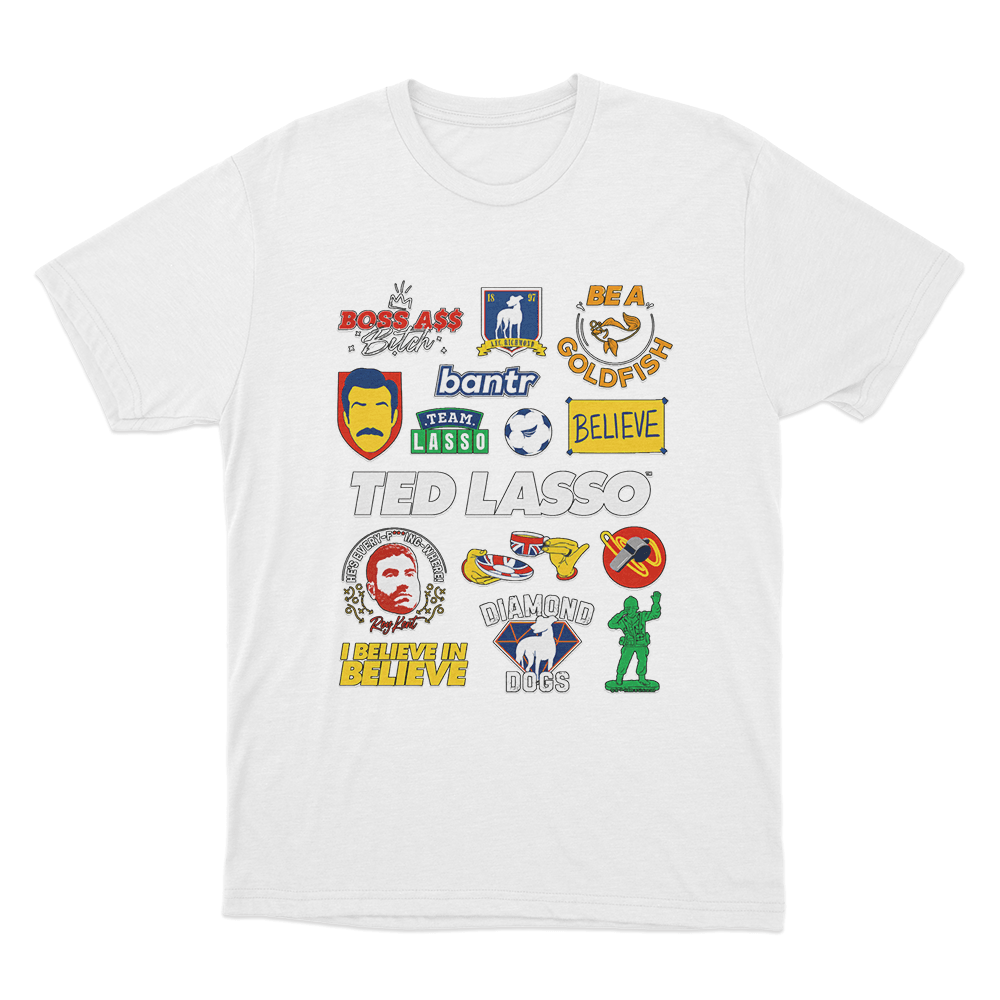 Ted Lasso Mashup Unisex T Shirt White Ted Lasso Mashup Unisex T Shirt White