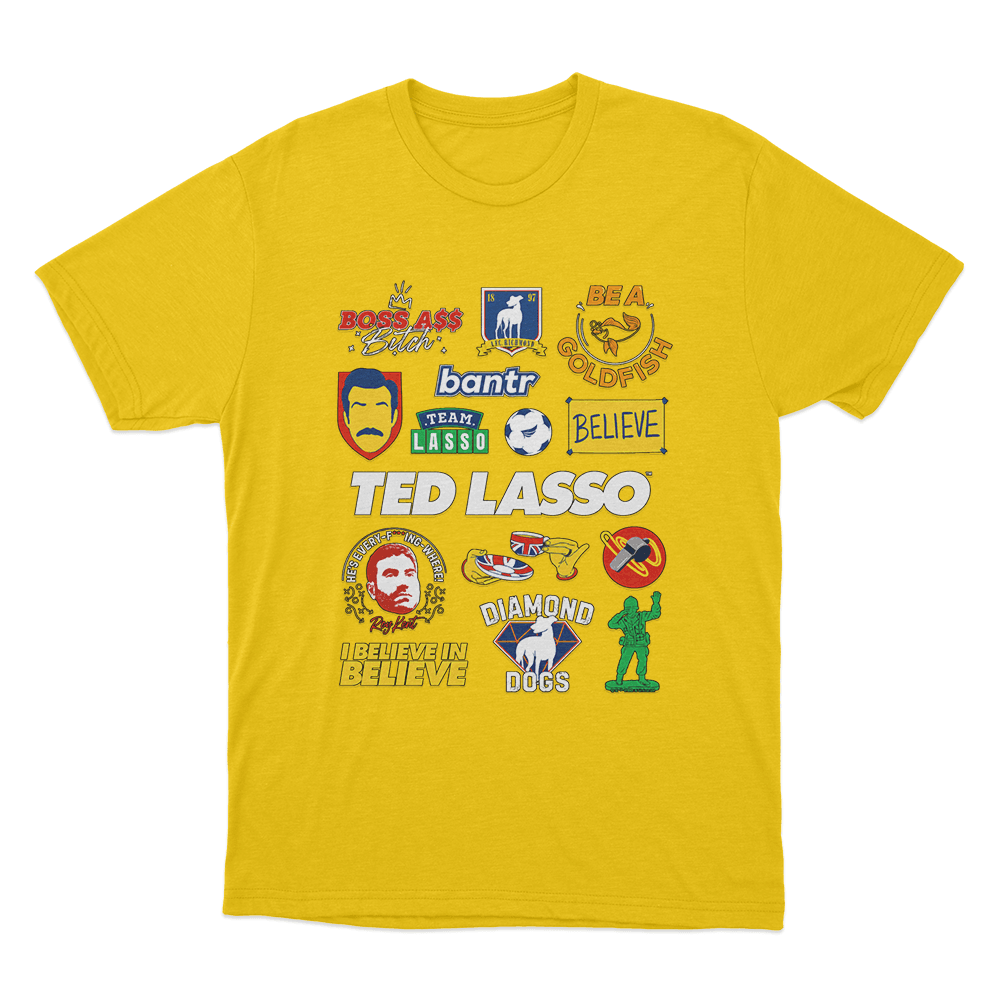 Ted Lasso Mashup Unisex T Shirt Yellow Ted Lasso Mashup Unisex T Shirt Yellow